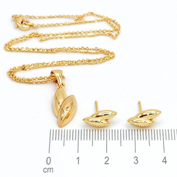SET COLLAR Y ARETES "Brotes de Luz" - Imagen 2