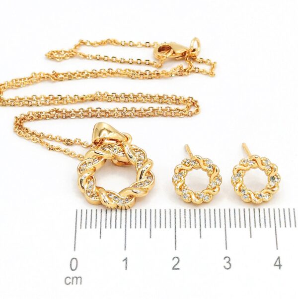 SET DE COLLAR Y ARETES “Círculo Vivo” - Imagen 3