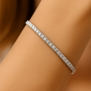 PULSERA TENNIS PLATA "Luz Que Sostiene"