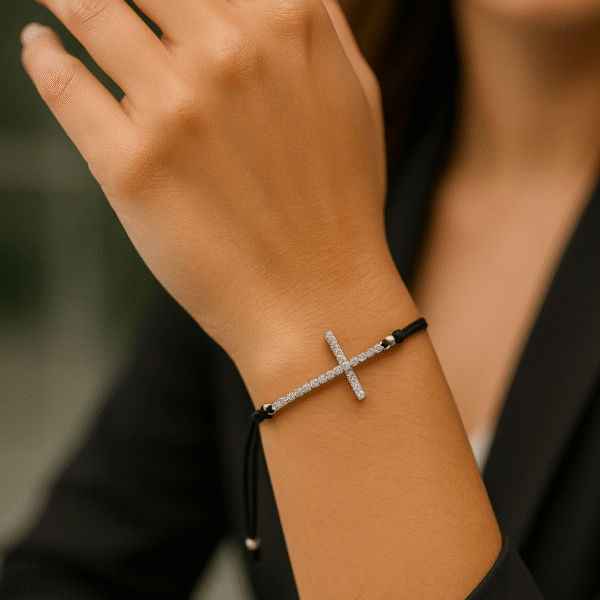 PULSERA PLATA "Fe que Avanza"
