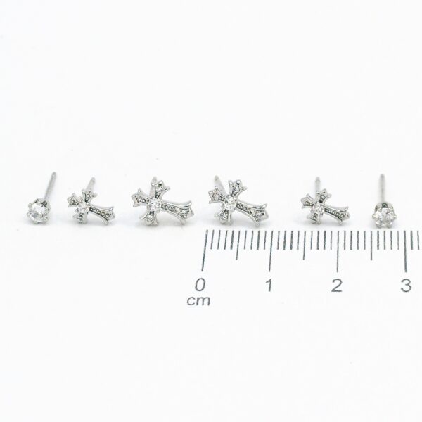 SET 3 PARES DE ARETES "Devoción Serena" - Imagen 2